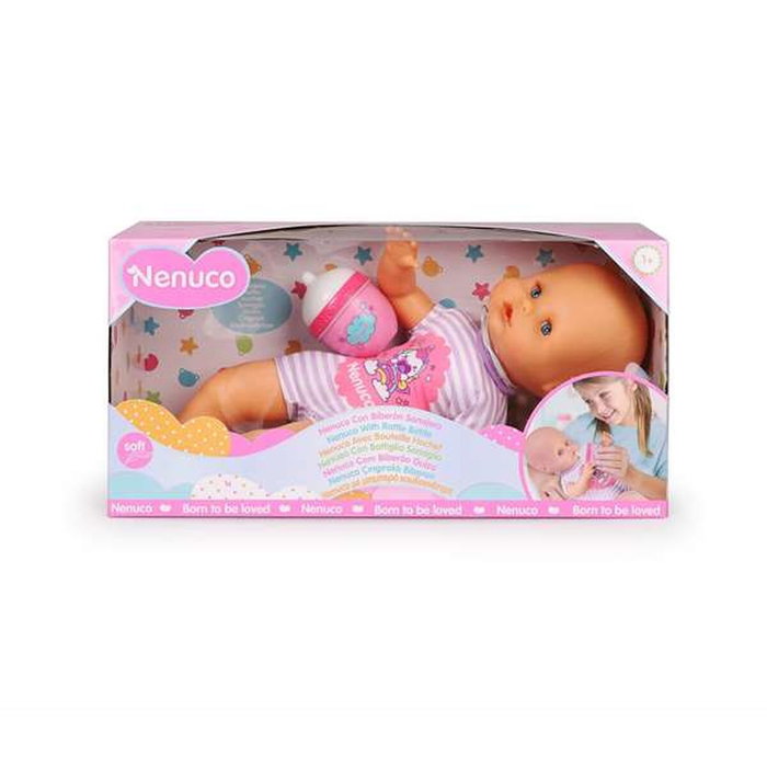 Nenuco con Biberón Sonajero y Pijama de Unicornio Nenuco con Biberón Sonajero y Pijama de Unicornio