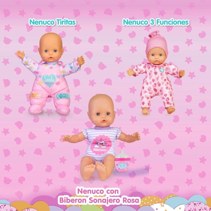 Nenuco con Biberón Sonajero y Pijama de Unicornio Nenuco con Biberón Sonajero y Pijama de Unicornio