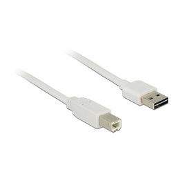 DeLOCK Cable USB 2.0 Tipo-A a Tipo-B 5 m Blanco