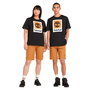 Camiseta de Manga Corta Hombre Timberland Stack Logo Colored Short Sleeve Negro