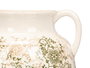 Giftdecor Jarrón Nonna de Cerámica, 2 Asas, Color Verde Beige, 16.5 cm de Alto x 20 cm de Ancho (Set de 6)