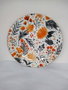 DKD Home Decor Plato de Porcelana Flores Autumn Shengda 27x27x2,5 cm