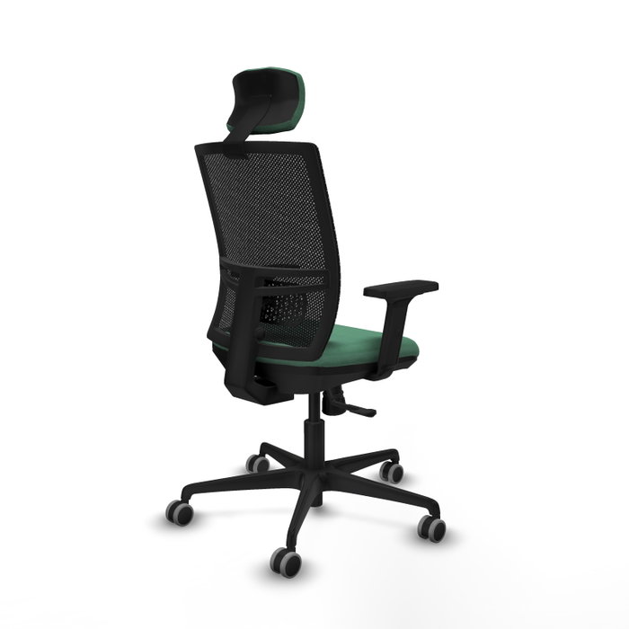 PIQUERAS Y CRESPO Silla de oficina Yunquera con mecanismo Sincro, Verde esmeralda PIQUERAS Y CRESPO Silla de oficina Yunquera con mecanismo Sincro, Verde esmeralda