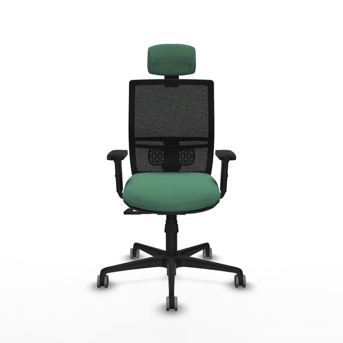PIQUERAS Y CRESPO Silla de oficina Yunquera con mecanismo Sincro, Verde esmeralda PIQUERAS Y CRESPO Silla de oficina Yunquera con mecanismo Sincro, Verde esmeralda