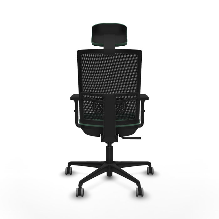 PIQUERAS Y CRESPO Silla de oficina Yunquera con mecanismo Sincro, Verde esmeralda PIQUERAS Y CRESPO Silla de oficina Yunquera con mecanismo Sincro, Verde esmeralda