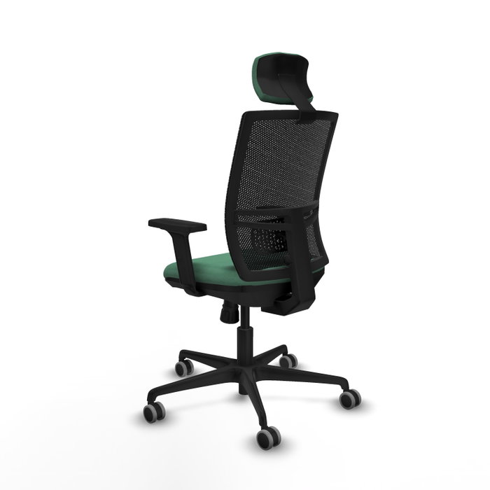 PIQUERAS Y CRESPO Silla de oficina Yunquera con mecanismo Sincro, Verde esmeralda PIQUERAS Y CRESPO Silla de oficina Yunquera con mecanismo Sincro, Verde esmeralda