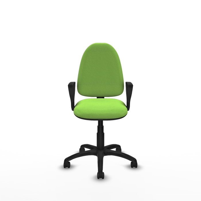 PIQUERAS Y CRESPO Silla de oficina Aýna color Pistacho con Brazos Fijos