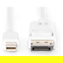 Digitus Cable Mini DisplayPort a DisplayPort 3m 1.1a Blanco