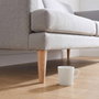 Q&Q Pata de Madera Cónica Haya Natural Rosca M8 150mm