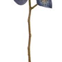 Flor Orquídea Azul Goma Decoración 95 cm (Set de 24)