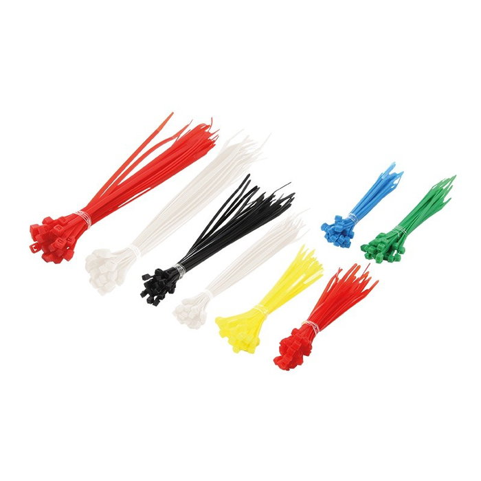 LogiLink Set de bridas de PA66, 200 piezas, colores variados