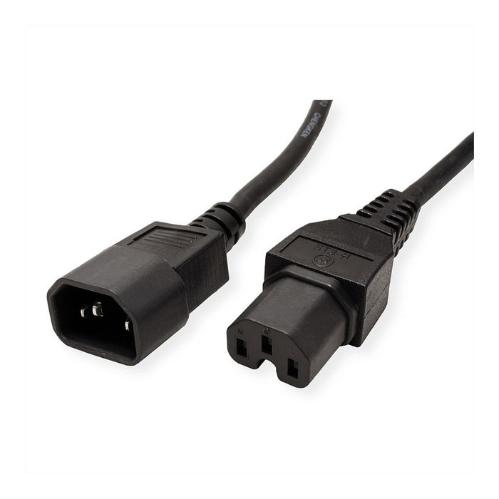 VALUE Cable de alimentación C14 a C15, 3 m, Negro VALUE Cable de alimentación C14 a C15, 3 m, Negro