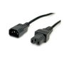 VALUE Cable de alimentación C14 a C15, 3 m, Negro