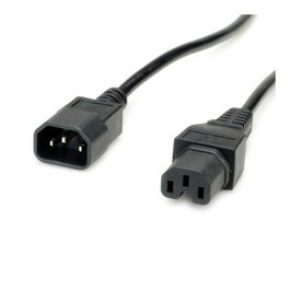 VALUE Cable de alimentación C14 a C15, 3 m, Negro