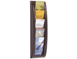 Paperflow Expositor Mural Postales Negro 5 Casillas 650x181x95 mm