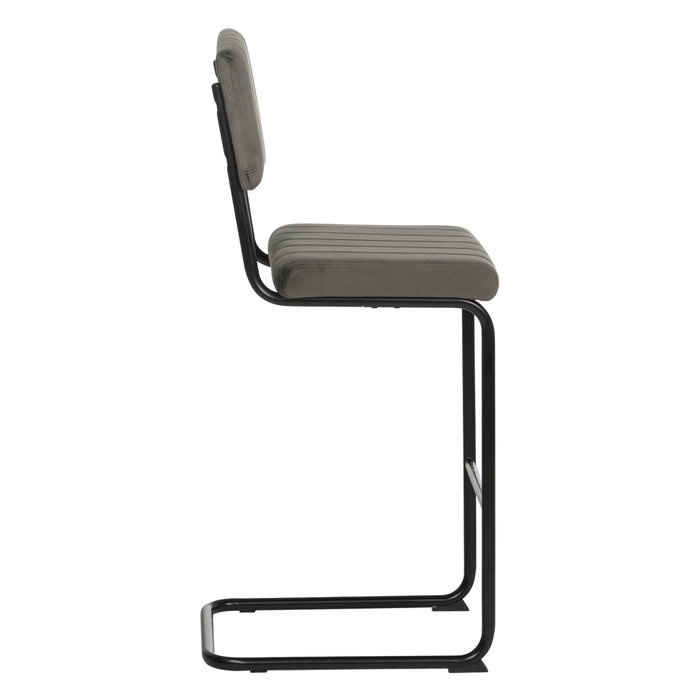 Taburete Taupe Tejido-Metal Contract 44 X 50 X 115 cm (Set de 2)