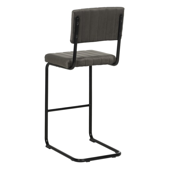 Taburete Taupe Tejido-Metal Contract 44 X 50 X 115 cm (Set de 2)