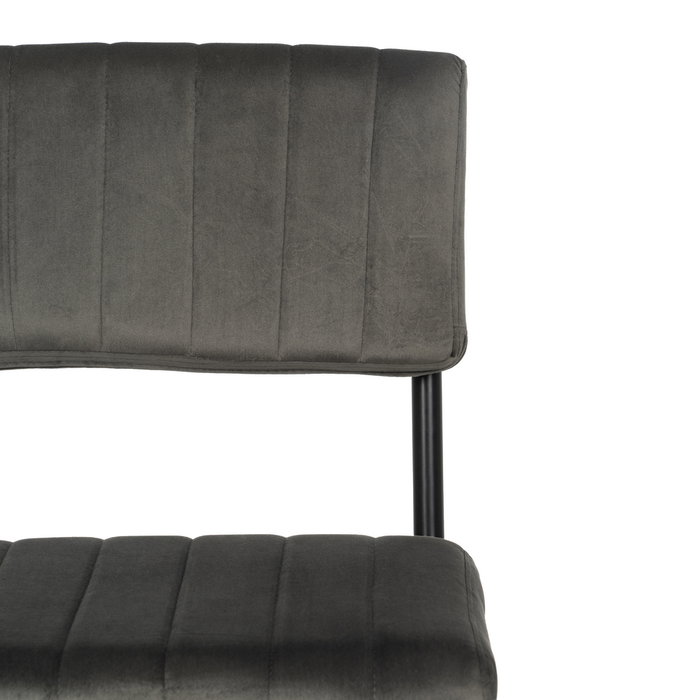 Taburete Taupe Tejido-Metal Contract 44 X 50 X 115 cm (Set de 2)