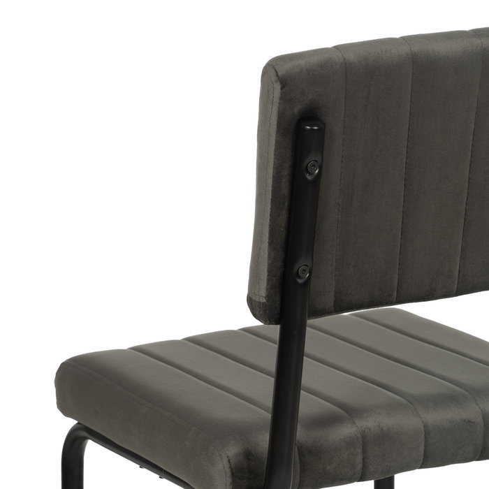 Taburete Taupe Tejido-Metal Contract 44 X 50 X 115 cm (Set de 2)