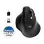Port Designs Ratón Inalámbrico 910200 ERGO, Bluetooth y 2.4 GHz, Negro, Ergonómico
