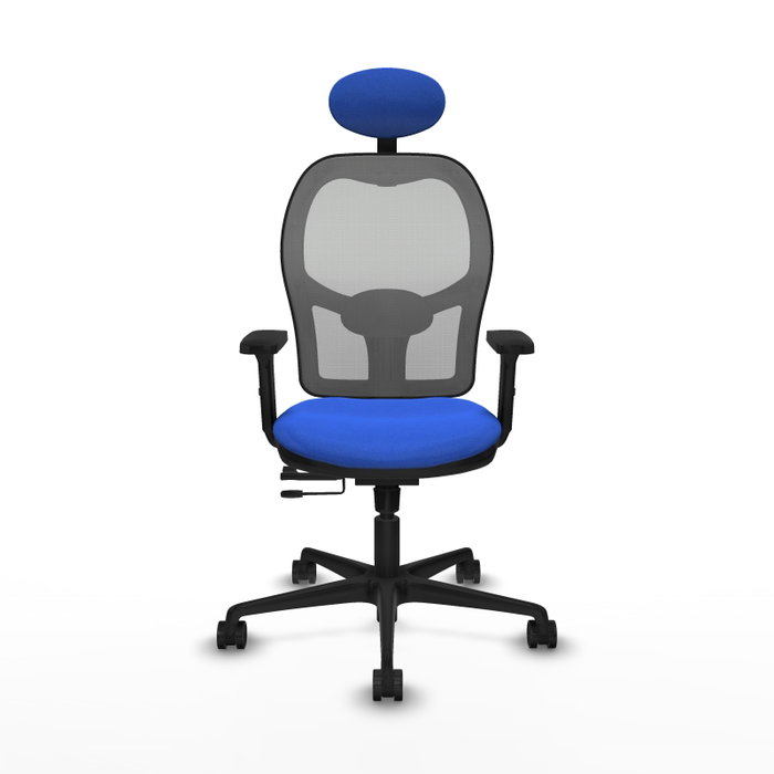 PIQUERAS Y CRESPO Silla de oficina Jorquera con mecanismo Sincro/Traslack, Azul y Gris PIQUERAS Y CRESPO Silla de oficina Jorquera con mecanismo Sincro/Traslack, Azul y Gris