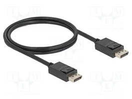DeLOCK Cable DisplayPort Coaxial 16K 60 Hz 80 Gbps 1 m