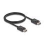 DeLOCK Cable DisplayPort Coaxial 16K 60 Hz 80 Gbps 1 m