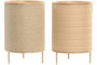 DKD Home Decor Lámpara Sobremesa Marrón Bambú y Ratán 17.5 x 25.5 x 17.5 cm
