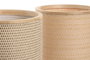 DKD Home Decor Lámpara Sobremesa Marrón Bambú y Ratán 17.5 x 25.5 x 17.5 cm