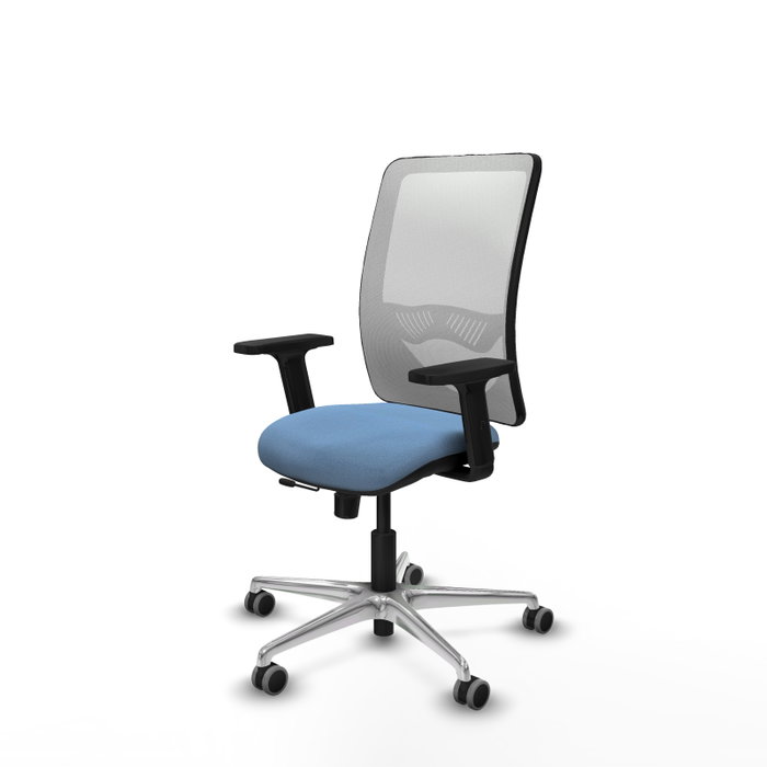 PIQUERAS Y CRESPO Silla de oficina Zulema con mecanismo Sincro/Traslack, Azul cielo y Blanco PIQUERAS Y CRESPO Silla de oficina Zulema con mecanismo Sincro/Traslack, Azul cielo y Blanco