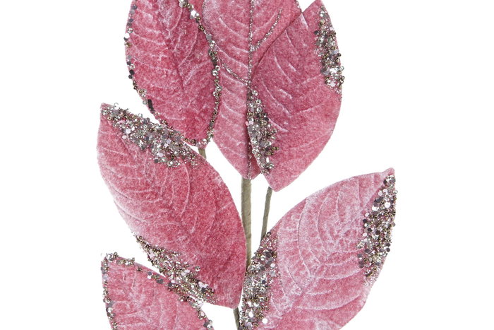 DKD Home Decor Adornos de Ramas de Hojas de Poliéster y Metal 20x5x74 cm Surtido de 4 Colores