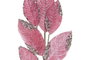 DKD Home Decor Adornos de Ramas de Hojas de Poliéster y Metal 20x5x74 cm Surtido de 4 Colores