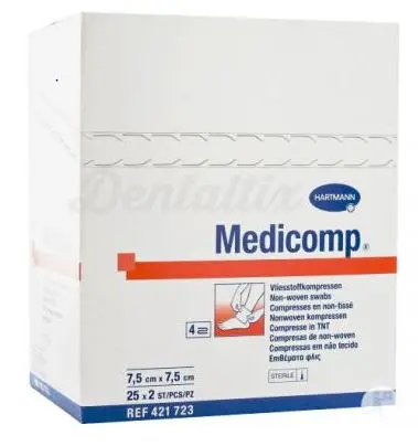 Hartmann Medicomp Gasas Non Woven 7,5x7,5cm 100ud