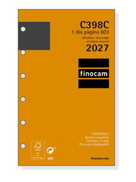 FINOCAM Recambio de agenda anual 2027 Catalán Classic 603 79x127 mm