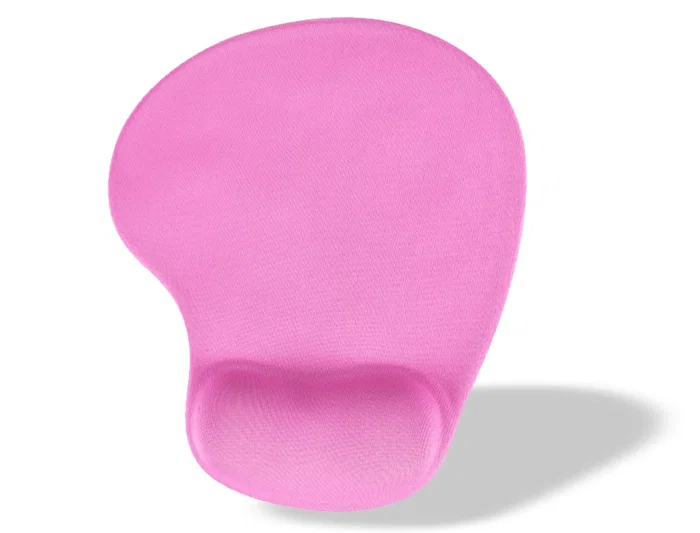 Q-connect Alfombrilla para Ratón con Reposamuñecas de Gel Color Rosa 190x230x20 mm