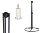 Kinvara Portarrollo Metal Negro Sencillo Bola 15.5x31.5x15.5 cm (Set de 12)