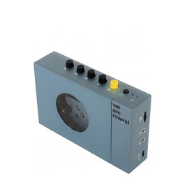 WeAreRewind Reproductor de Cassette Portátil Bluetooth 252427 Azul, Aluminio, 12h Autonomía, Frecuencia 30-12500 Hz