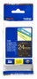 Brother TZe-354 Cinta Laminada de 24 mm, Oro sobre Negro