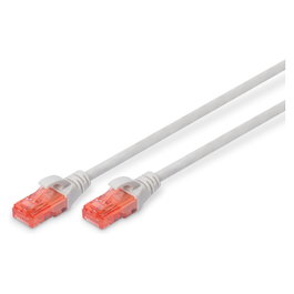 Digitus Patchkabel Cat6 U/UTP 2xRJ45 0,5m gris LSZH