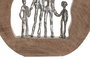 DKD Home Decor Figura Mango y Aluminio Familia