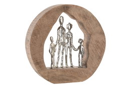 DKD Home Decor Figura Mango y Aluminio Familia