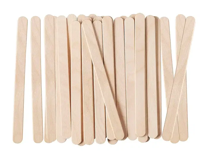 Liderpapel Palitos de Madera Natural 11,4 x 1 cm Bolsa 50 Unidades