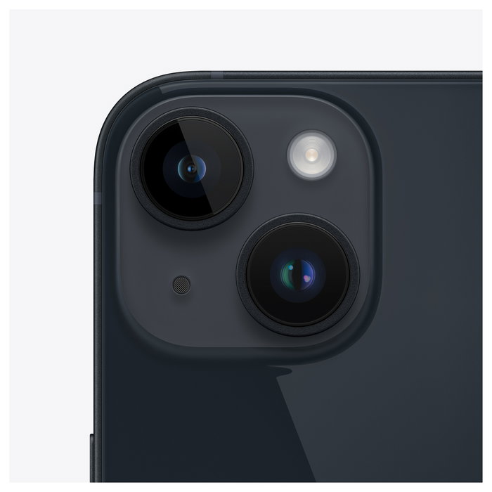 Apple iPhone 14 Smartphone 256GB Midnight - Pantalla OLED 6.1" (15.5 cm), iOS 17, 5G, Resistencia IP68, Carga Rápida, Cámara Dual 12MP