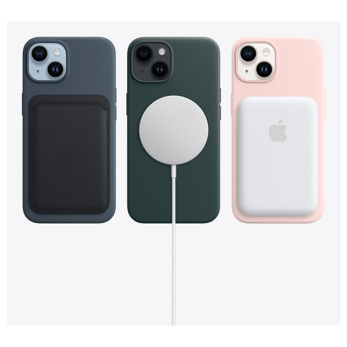 Apple iPhone 14 Smartphone 256GB Midnight - Pantalla OLED 6.1" (15.5 cm), iOS 17, 5G, Resistencia IP68, Carga Rápida, Cámara Dual 12MP
