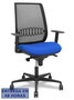 Piqueras Y Crespo Silla Alares Sincro con Malla Negra y Asiento Azul