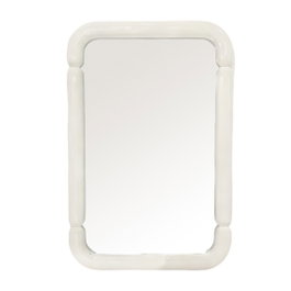 DKD Home Decor Espejo Moderno Lacado Blanco Roto 70x4x106 cm
