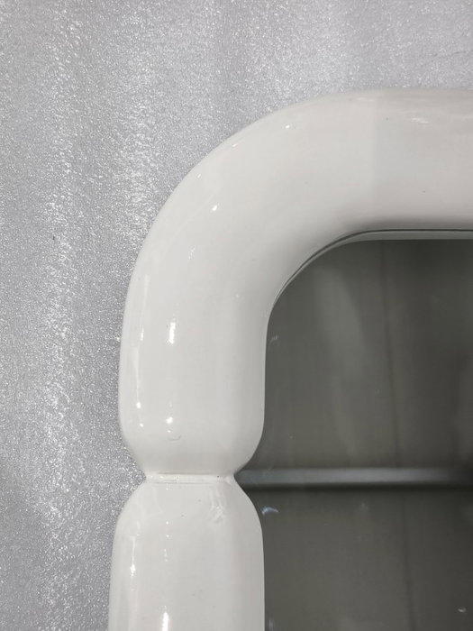 DKD Home Decor Espejo Moderno Lacado Blanco Roto 70x4x106 cm