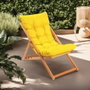 Hanah Home My006 Silla de Jardín de Madera de Haya, Amarilla y Natural, Ancho 59 cm, Alto 90 cm
