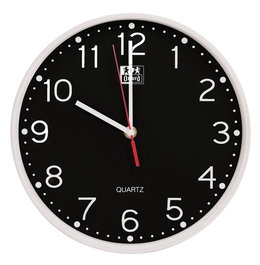 Reloj Pared Oxford Calm Negro Analogico 25 Cm Ø (Pila Incluida)