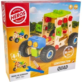 Heros Constructor Quad Madera 110 piezas FSC Juguete construcción 4+ años HER4255870200074